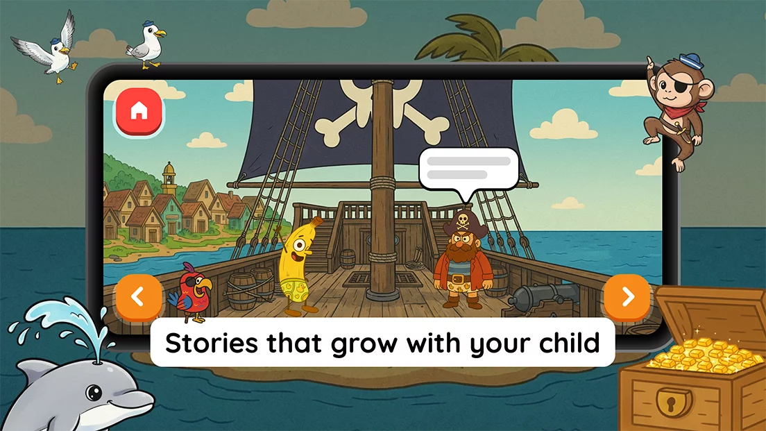 Laffari animated kids story preview - pirates