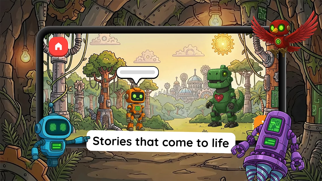 Laffari bedtime story preview - robo jungle